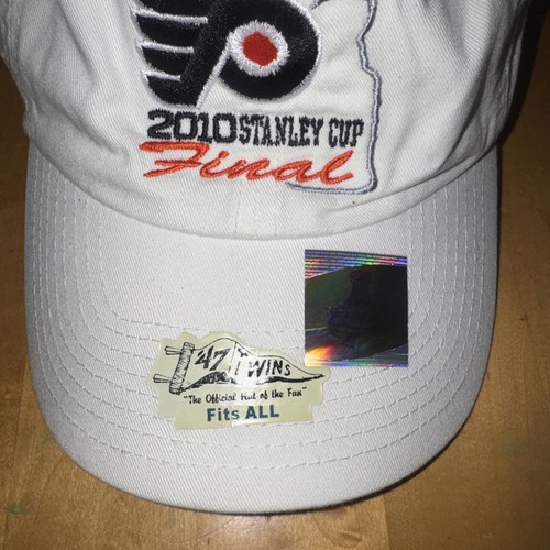 3 Philadelphia Flyers Hat Cap Strap Back One Size 2010 Postseaon NHL Hockey Mens - Picture 5 of 13