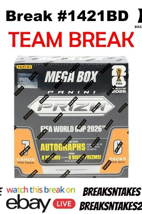 Break #1421BD: 2026 Panini Prizm FIFA World Cup Soccer Mega CASE PYT