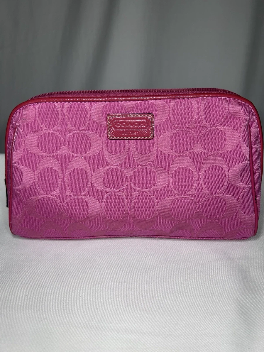 coach makeup bag pink products for sale | eBay