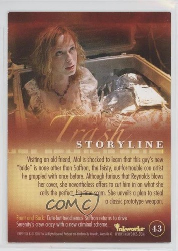 2006 Inkworks Firefly: The Complete Collection Trash Back For More Mayhem 0f3j - Picture 2 of 3