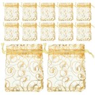  200 Pcs Jewelry Pouches Organza Bags Candy Packing Fancy Display