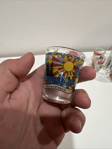Lot Of 32 Shot Glasses From All Different States And National Parks - Bild 5 von 24