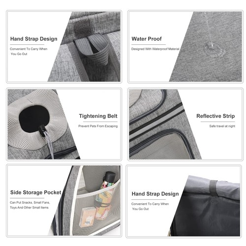 Katzenrucksack Haustier Rucksack kleine Katzen Sicherheitsgurte Tragetasche - Bild 6 von 6