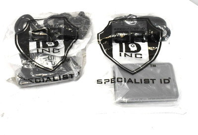 Lot of 2 3 Card ID Badge Holder w/ Heavy Duty Lanyard Breakaway Clip & Key Ring