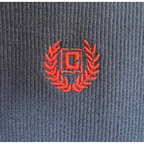 Chaps Pullover Sweatshirt Quarter Zip Mock Neck Casual Blue Size M (10-12) - Picture 4 of 4