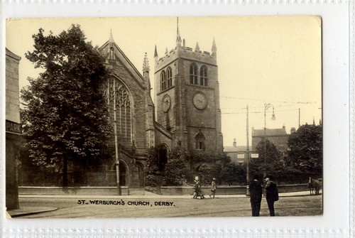 (Gd4877) St. Werburgh's Church, DERBY, Derbyshire c1920 - Picture 3 of 4