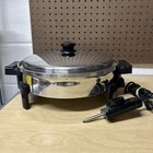 Vintage Saladmaster Stainless Steel 12” Electric Skillet K7256