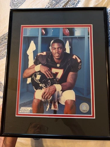 Michael Vick 8x10 Framed & Matted Autographed Photo w/Hologram & COA