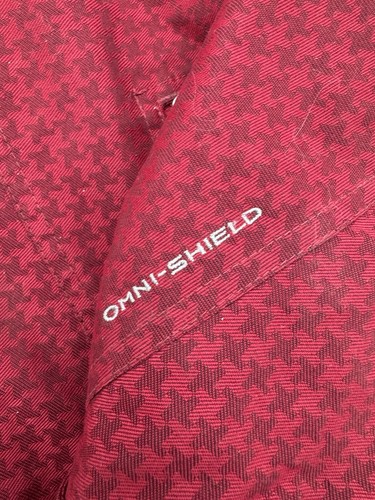Vintage Columbia Ski Winter Jacket Full Zip Red Women’s L Omni Shield Unique - Picture 4 of 14