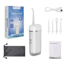 Cordless Water Dental Flosser Rechargeable 2000mAh IPX7 Oral Irrigator 5 Modes
