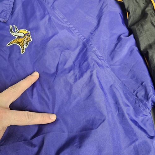 Chaqueta cortavientos de colección Puma Minnesota Vikings para hombre 2XL púrpura cremallera completa NFL - Imagen 7 de 18