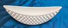 Vintage Fenton Hobnail Milk Glass Crescent Planter White Pristine