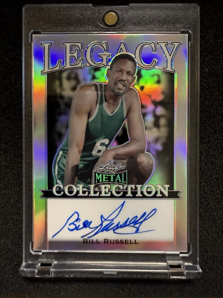 2022 LEAF METAL LEGACY COLLECTION BILL RUSSELL  *ON CARD AUTO #15/15*  RARE - Image 2 of 4