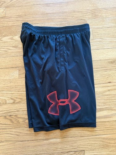 Under Armour Shorts Mens Adult Dark Gray Athletic Heatgear Medium M 9” Inseam - Bild 3 von 5