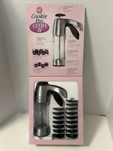 COMPLETO Wilton Cookie Pro Ultra II 2 pressa per biscotti con 16 dischi modellanti - B30