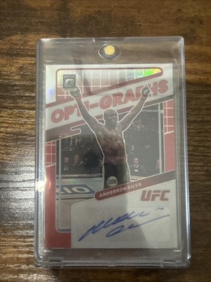 2022 Donruss Optic Anderson Silva Opti-Graphs Auto SP Red Prizm /49 Spider  ️