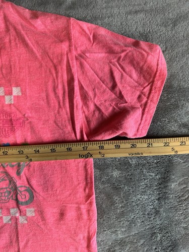 HARLEY-DAVIDSON Hot Pink MOTORCYCLE T-SHIRT YOUTH LARGE Girls Frederick MD - Picture 3 of 10