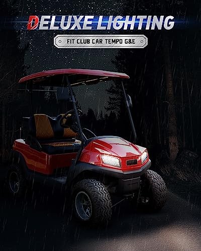 for Club Car Tempo LED Light Kit, Golf Cart Deluxe Headlight,Low/High Beam - Picture 3 of 7