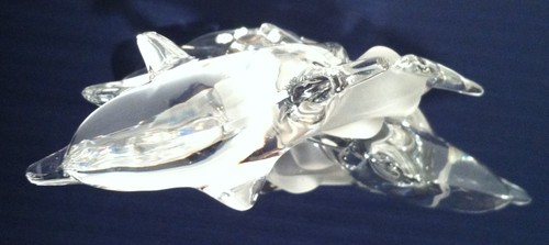 LENOX 24% DELFINES CRISTAL PLOMO "TRÍO DE GRACIA" CON ONDAS PARCIALMENTE GRABADAS - Imagen 8 de 8