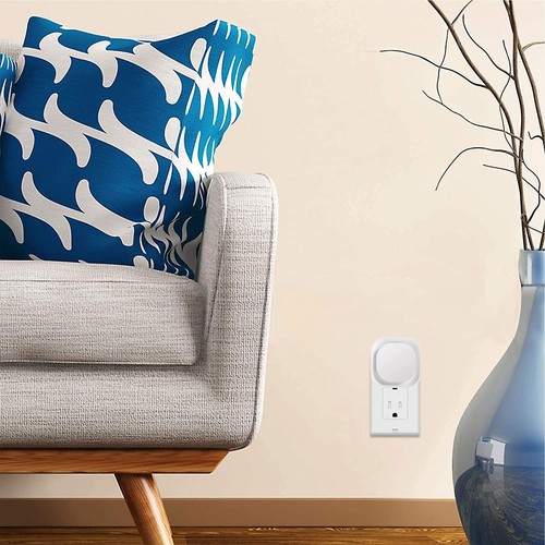 2 Pack Plug in Dimmable Night Light, Square Nightlight, Auto Dusk to Dawn Sen... - Foto 8 di 8