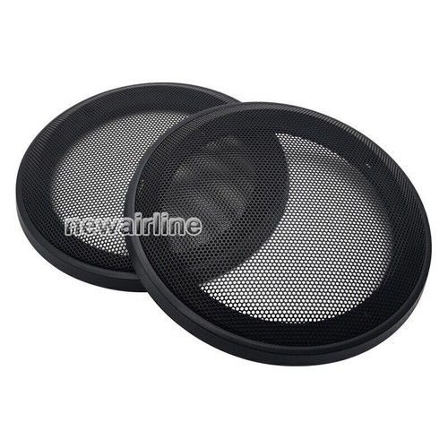 2pcs 6" inch Speaker Cover Car Woofer Decorative Circle Metal Mesh Grille #Black - Bild 2 von 6