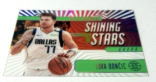 2019-20 Illusions Luka Doncic verde smeraldo stelle brillanti acetato SP #17 Lakers - Foto 10 di 12
