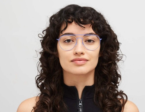 Eyewear Mykita Eero 56 18 135 C565 Champagne Gold Mellow Purple 100% Authentic - Picture 8 of 9