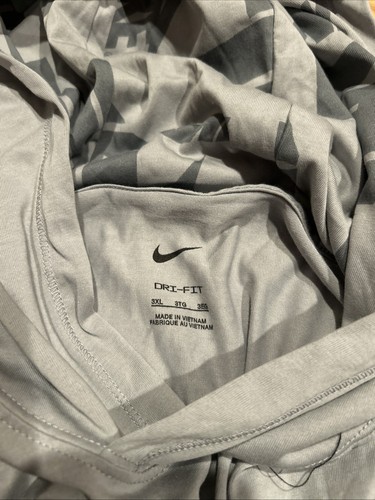 Nike NCAA Florida Gators Campus Performance Hoodie Long Sleeve T-Shirt Gray 3XL - Picture 5 of 9