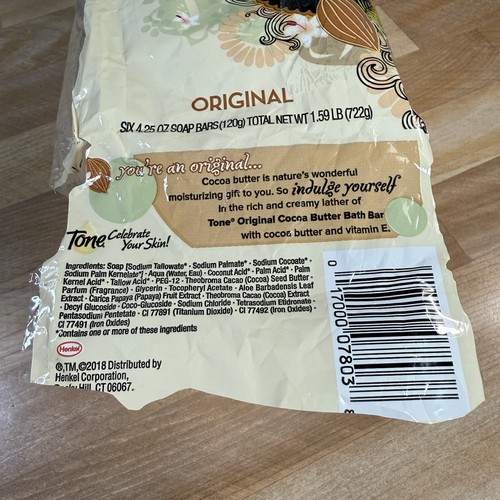 Tone Bath Bar Soap with Cocoa Butter and Vitamin E (3-Pack 4.25oz/Each Bar) READ - Picture 6 of 9