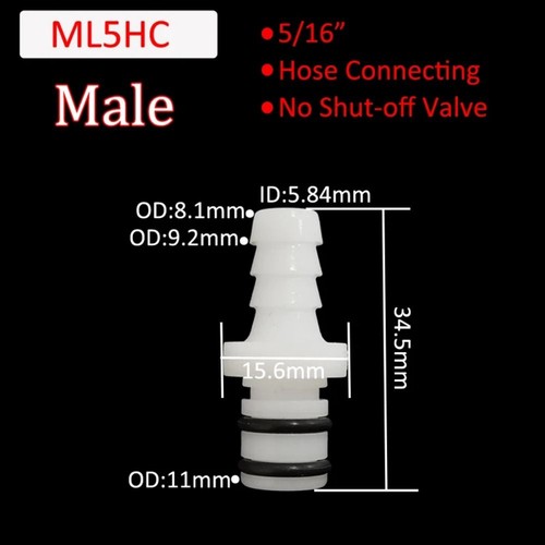 1Pcs Quick Shut-Off Hose Joint Quick Coupler For Hose Pipe Tube - Picture 13 of 28