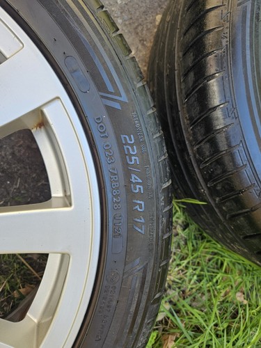Felgen Platin 17" 5x112 Sommerreifen 225/45 6mm A3 Caddy Golf Leon Octavia Super - Bild 9 von 15
