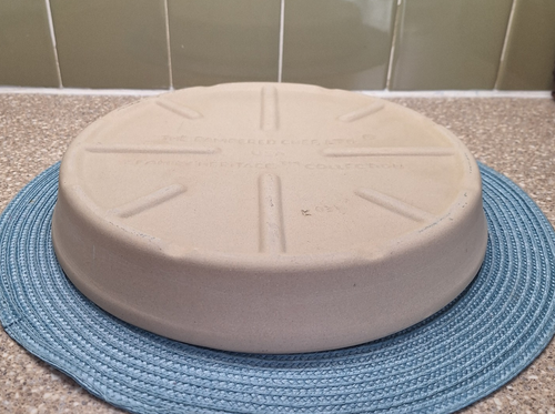 Plato profundo de gres PAMPERED CHEF Family Heritage redondo 11" EE. UU. K031 - Imagen 7 de 19