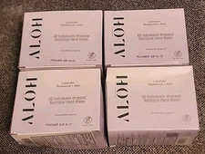 ALŌH Skin- Softening Sanitizing Hand Wipes – Lavender Rosewood + Aloe- 4 boxe...