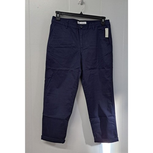 Pantalón chino recortado para mujer Amazon Essentials novia azul marino talla 12 - Imagen 1 de 15