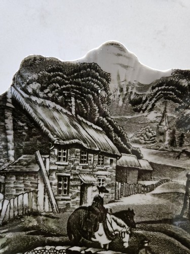 OLD FOLEY DISH English Countryside Hand Engrave James Kent Staffordshire England - Picture 5 of 8