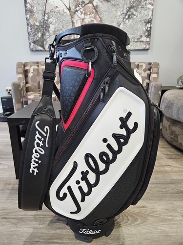 Titleist Premier tour golf bag/Black & Red/6Way - Picture 2 of 5