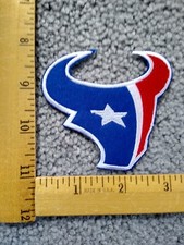 1 HOUSTON TEXANS NFL FOOTBALL LOGO IRON ON PATCH free shipping