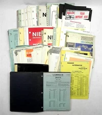 VINTAGE 1960'S-1980'S USED NIEHOFF LOT INCLUDING PARTS SERVICE CATALOGS AND MORE