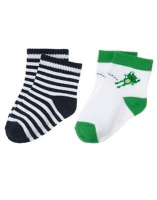 GYMBOREE BRAND NEW BABY FROG N STRIPE 2-PAIR OF BOYS SOCKS Preemies 0 3 6 12 NWT GYMBOREE BRAND NEW BABY FROG N STRIPE 2-PAIR OF BOYS SOCKS Preemies 0 3 6 12 NWT