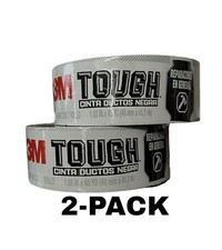 2 Pack 3M Tough 1.88-in x 55 Yards Tough Black Duct Tape Multi-Use New