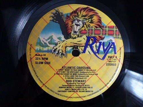 Rod Stewart Atlantic Crossing 1977 Reissue Vinyl RIVA Records RVLP4 - Picture 6 of 10