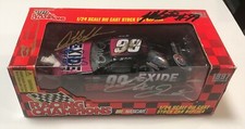 Dale Earnhardt Sr Jr Jeff Gordon Bill Elliott Burton 5x Signed 1/24 Diecast Car