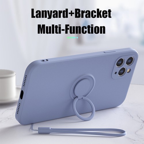 Case For iPhone 16 15 14 13 12 Pro Max 11 XS Magnetic Ring Stand Silicone Cover - Picture 3 of 23