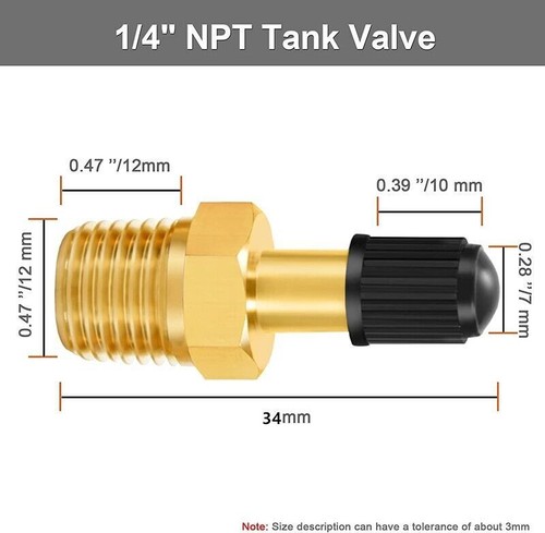 4/8/16 pz - 1/4"1/8" NPT MPT valvola di riempimento serbatoio compressore d'aria per adattatore Schrader - Foto 2 di 17
