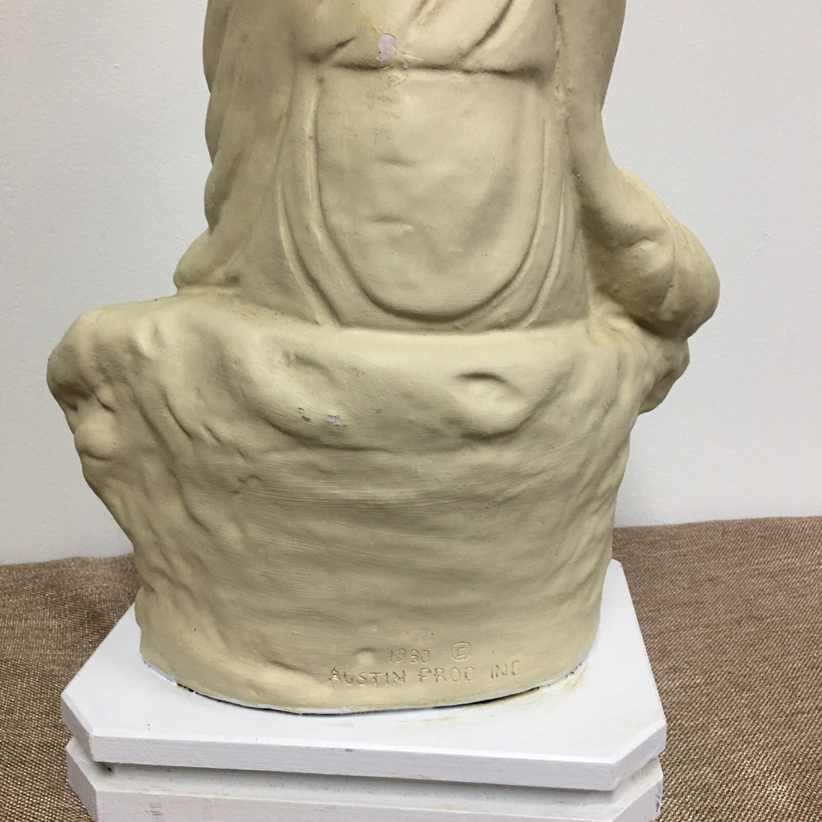 Vintage 20” Austin Prod Inc 1980 Buddha Holy Man Statue | eBay