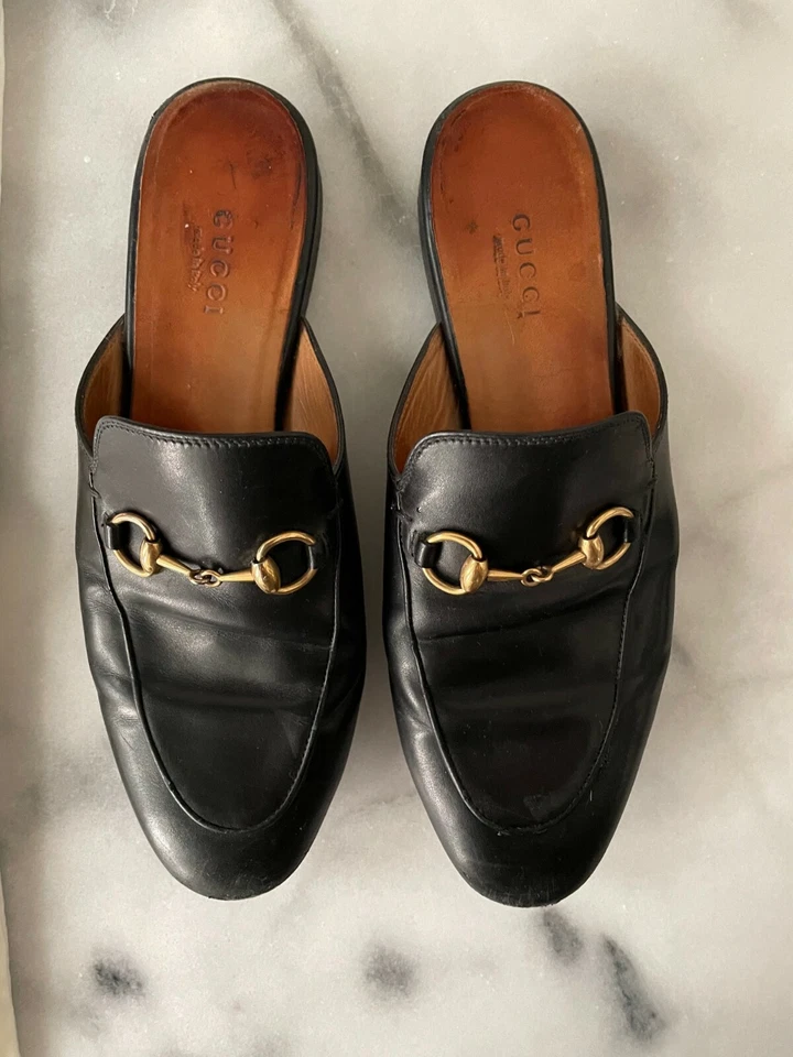 Authentic Gucci Princetown Loafer Slides Size 37/US 7 Retail $820