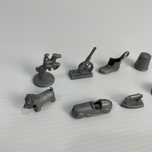 Monopoly Replacement Plastic Play Pieces x 10 Dog Car Hat Vintage PARTS ONLY - Picture 2 of 4