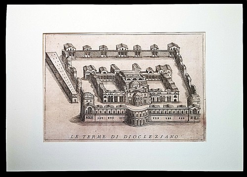 Le Terme di Diocleziano - Roma, 1741 - Picture 1 of 2