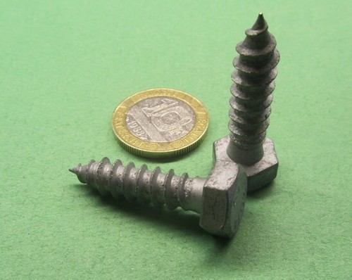 Verzinkte Sechskantkopf Verzögerungsschraube 5/16 Zoll Gewinde x 1,25 Zoll Länge, 100 Stück - Bild 12 von 12