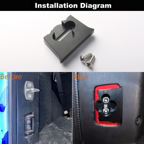Hooke Road Tailgate Limiter Tail Gate Stopper For Jeep Wrangler JK 2007-2018 - Picture 2 of 9